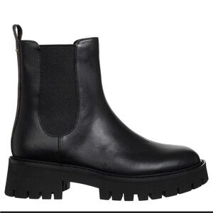 MICHAEL Michael Kors Black Leather Combat Boots
